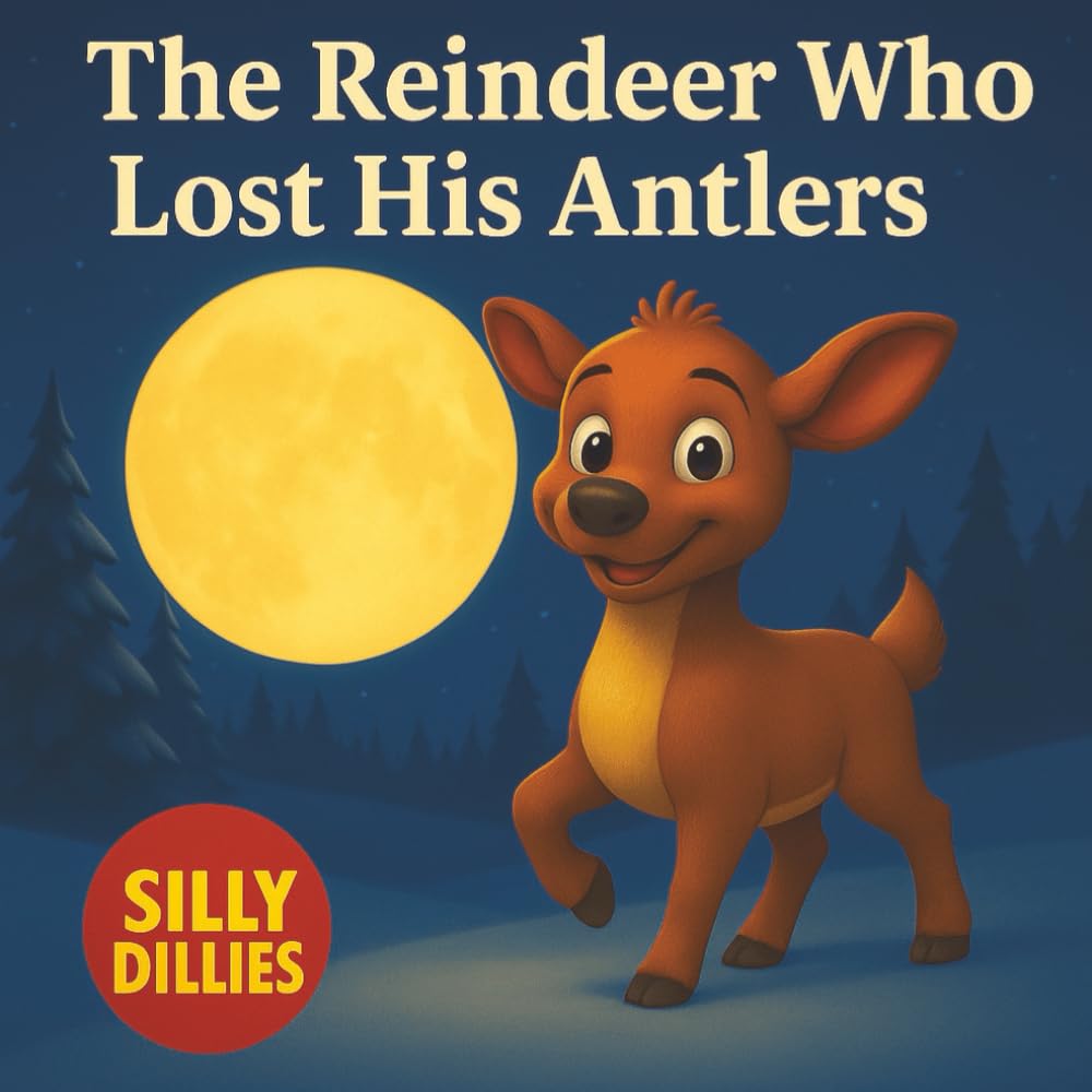 The Reindeer Who Lost His Antlers: A Funny Christmas Story for Kids Ages 3–8 (Silly Dillies Stories)