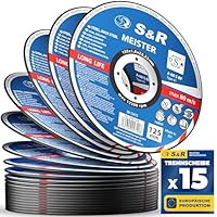 S&R Profi-Trennscheibe 125mm – Dünne 1mm Flexscheibe für Winkelschleifer, Metall-Trenner und -Schneider mit Aluminiumoxid, Glasfaserarmierung und Harzbindung – Ideal für Karosserie- und Behälterbau