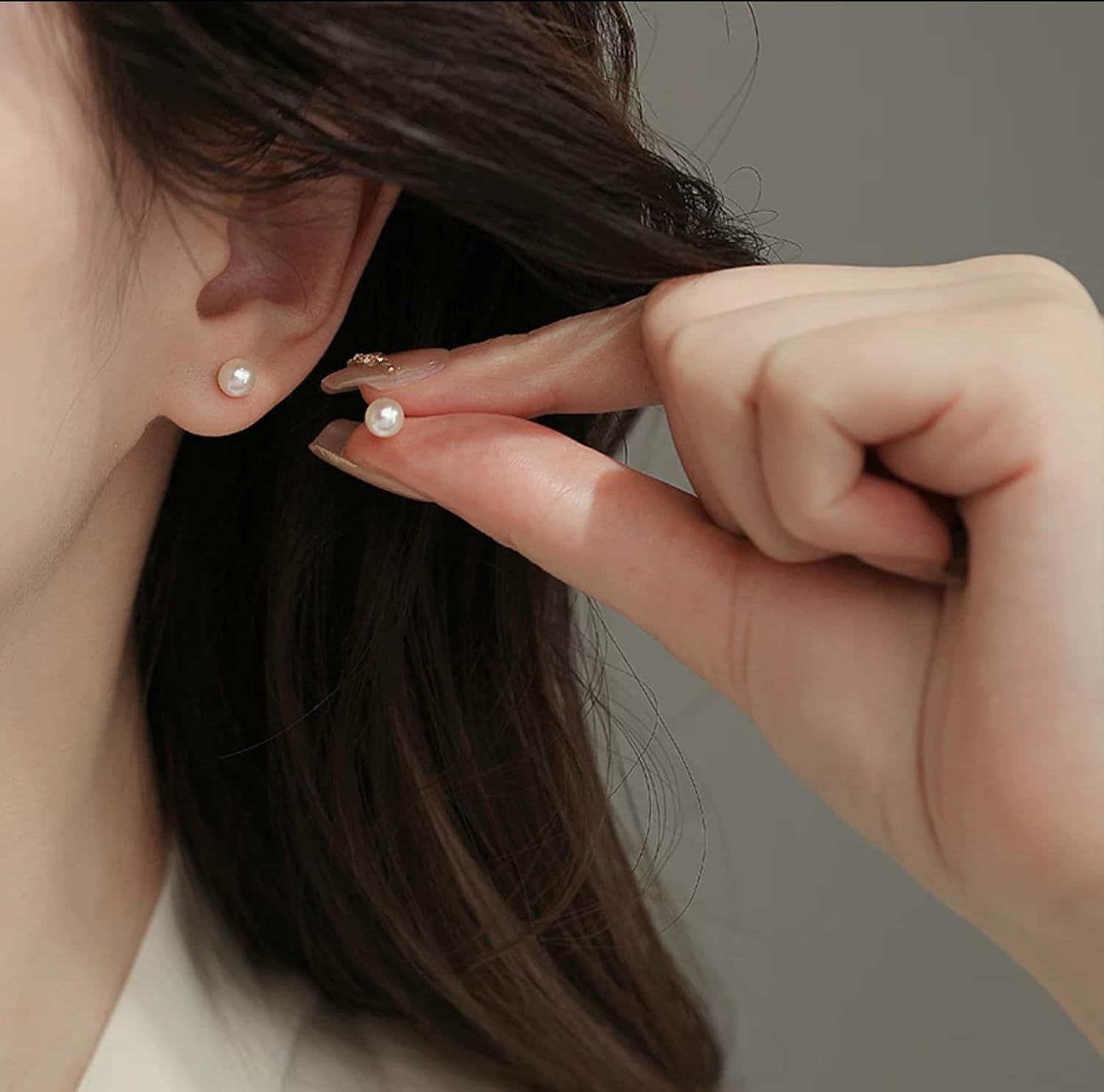 Pearl Stud Earrings, 12 Pairs Hypoallergenic White Simulated Pearl Ball Earrings Studs Set for Women Bridal, Wedding, Birthday & Christmas Jewelry Gift - Image 4