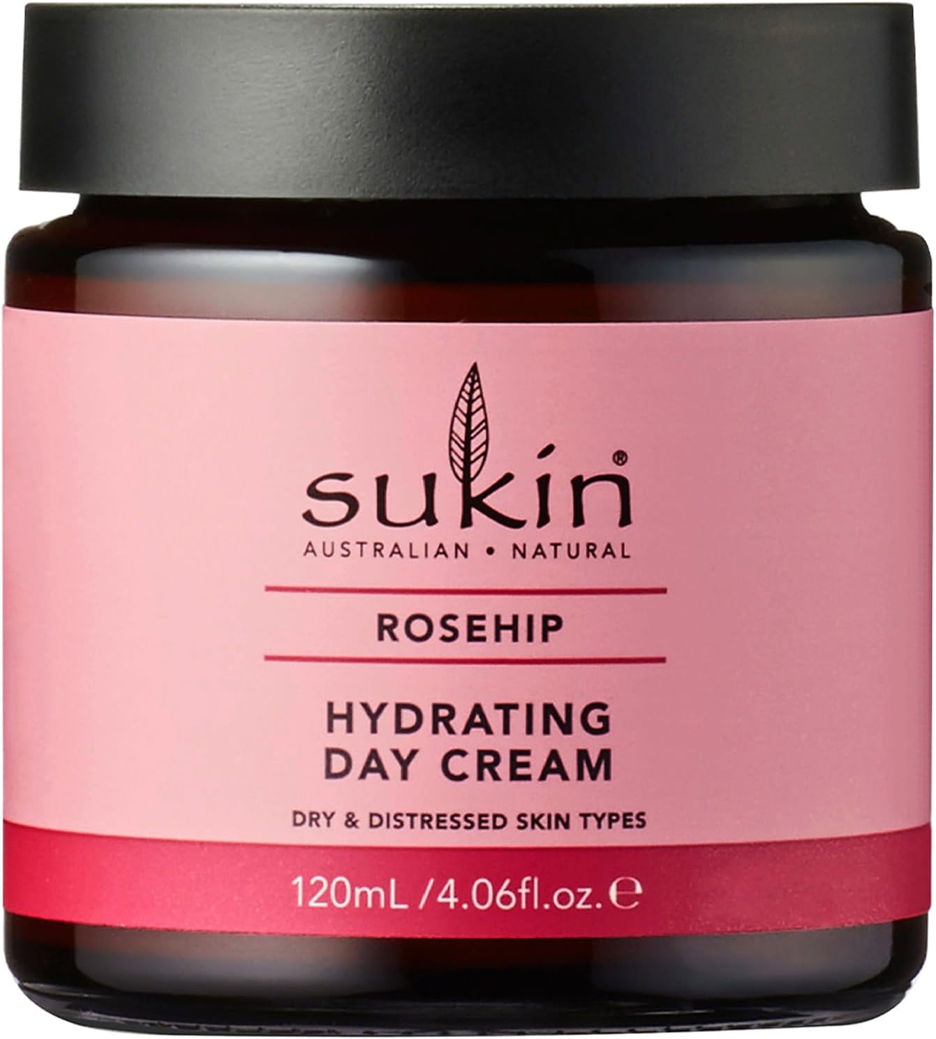 Sukin Rosehip Hydrating Day Cream 120ml - high in Vitamin C & Antioxidants; cruelty free & vegan friendly - help relieve dehydrated skin and prevent premature ageing.