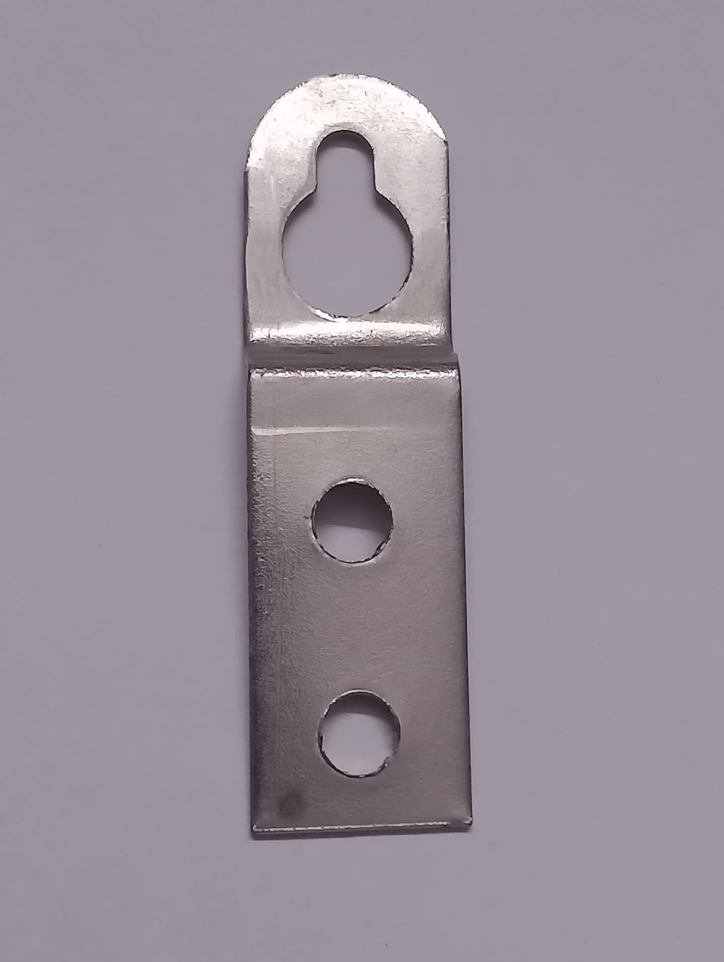2 Hole Picture Hangers Metal Keyhole Hangers Picture Frame Fasteners with Screws for Picture Frame Mirror Cabinet Rivet Fittings with Scrws Pack of - (50)