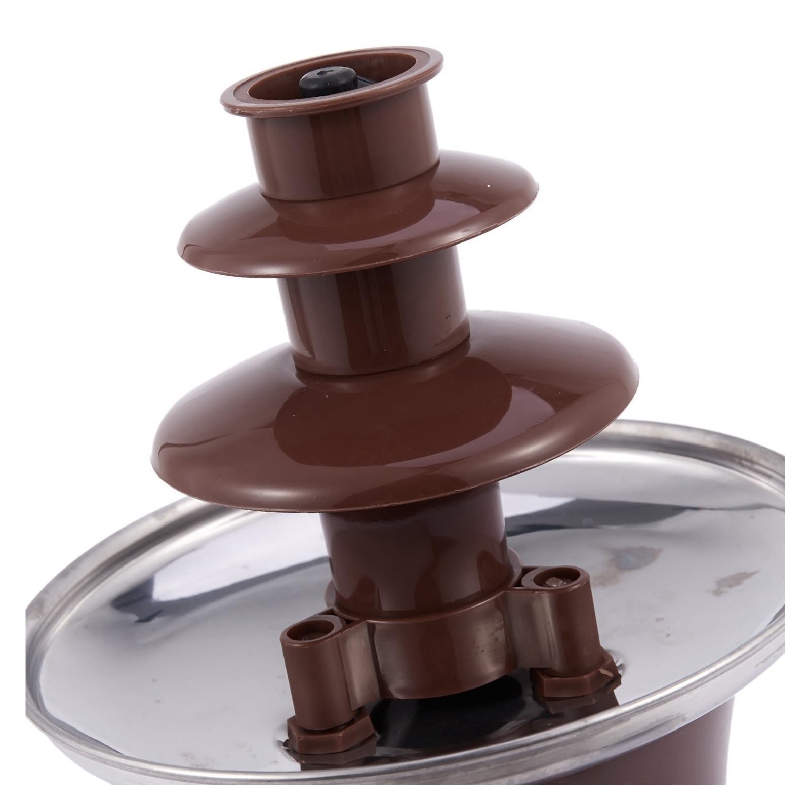 Mini-Schokoladenbrunnen, Drei Schichten, Kreative Schokoladenschmelze Mit Heizung, Fondue-Maschine, DIY-Schmelzwasserfall-Topf For Schmelzen GleichmäßIger Kontinuierlicher Fluss