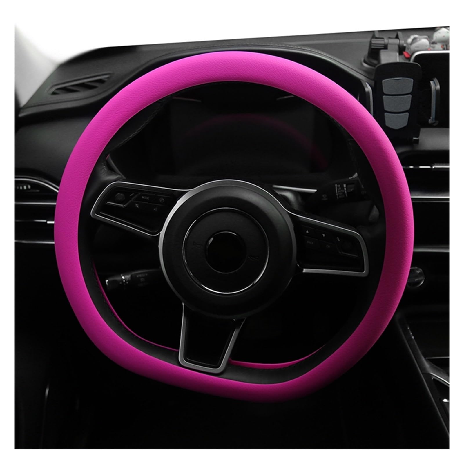 Accessori Coprivolanti per auto Custodia protettiva per volante universale Custodia protettiva Coprivolante auto in silicone antiscivolo Guanto per volante auto (Color : 3)