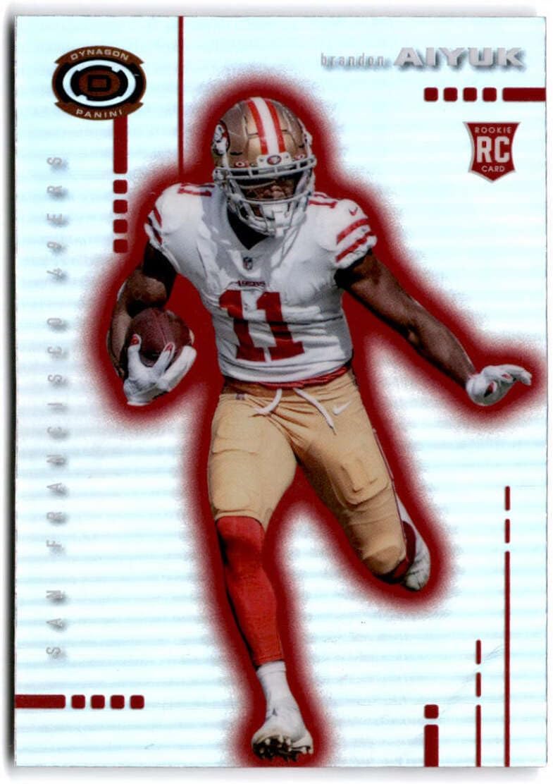 2020 Panini Chronicles Dynagon Rookies Silver #D-14 BRANDON AIYUK RC San Francisco 49ers Football Trading Card