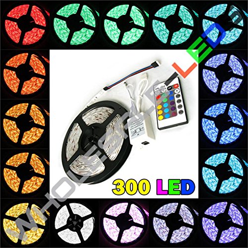 Tira de LED RGB 24V NovaBright 16 pies 300 LEDs miniatura 2