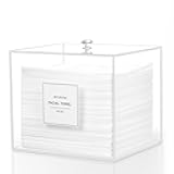 Disposable Face Towel Holder, Acrylic Face Towelettes Storage Box Compatible with Clean Skin Club Clean Towel Face Towels, Clear Skin Towels Containers, Makeup Remover Cloth Organizer