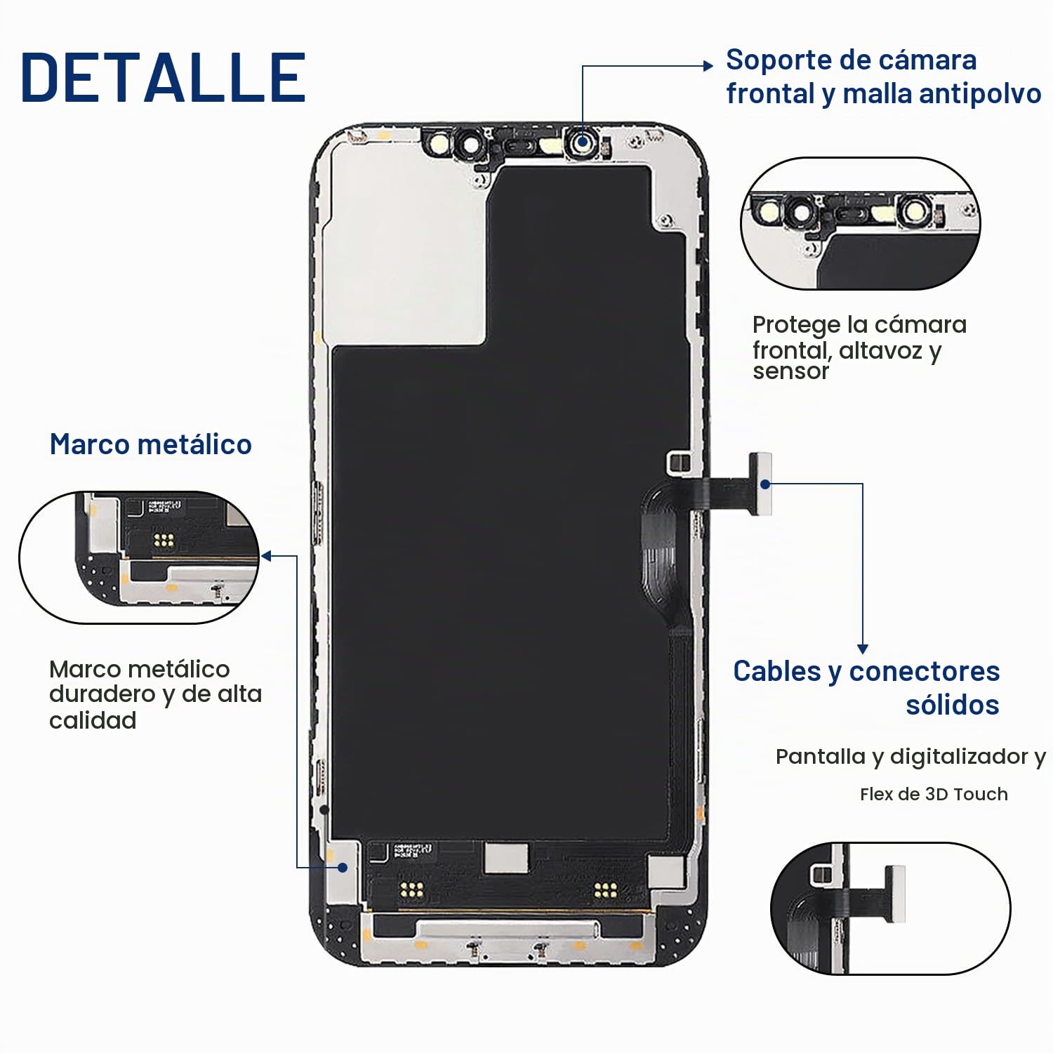Amazon.com: Kit de reemplazo de pantalla para iPhone 12 Pro Max de