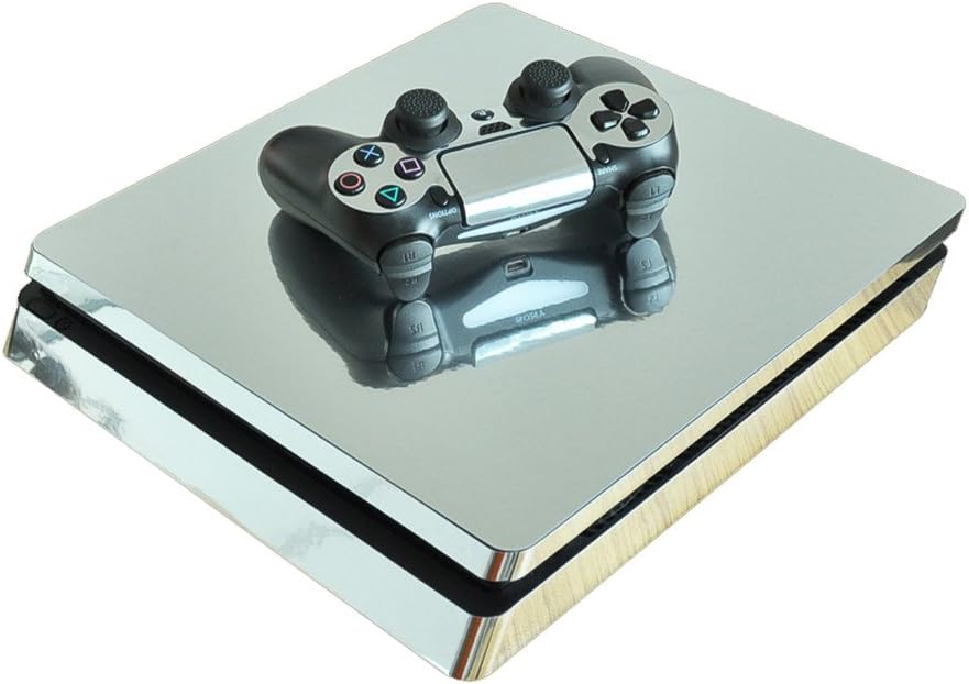 DOTBUY Aufkleber für Konsole PS4 Slim Playstation 4, Vinyl, FolienOptik, 1 x für die Konsole