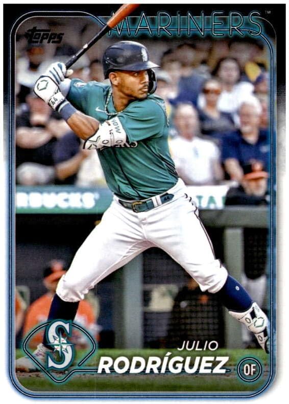 2024 TOPPS #44 JULIO RODRIGUEZ SEATTLE MARINERS BASEBALL OFFICIAL TRADING CARD OF MLB Thumbnail