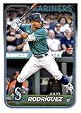 2024 TOPPS #44 JULIO RODRIGUEZ SEATTLE MARINERS BASEBALL OFFICIAL TRADING CARD OF MLB