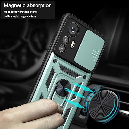 Vista 481 de Carcasa de soporte compatible con Motorola Razr 2023, con cubierta deslizante para lente de cámara compatible con Motorola Razr 40 5G 2023 XT2323-1