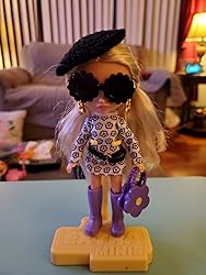 Barbie Extra Minis Doll #6 With Rainbow Hair & Flower Dress - 5.5 Inch With Stand