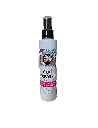 So Cozy Spray acondicionador sin enjuague  Spray desenredante de cabello para niños y acondicionador sin enjuague para cabello rizado, sin