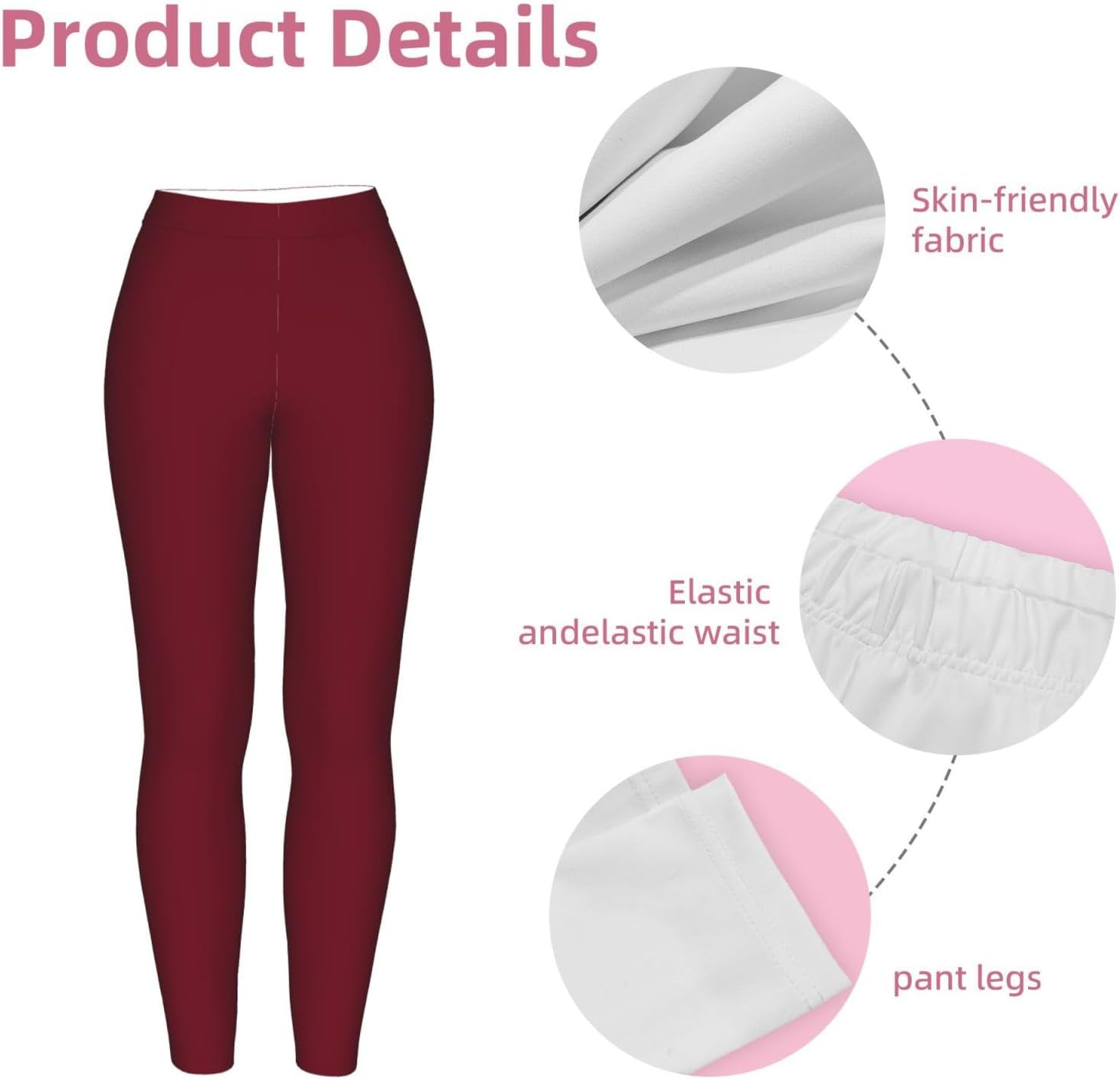 Dianthus Purple Stretch Leggings,Opaque Printed Pants for Workout | Tummy control,Comfortable and breathable,Not tie your legs tightly
