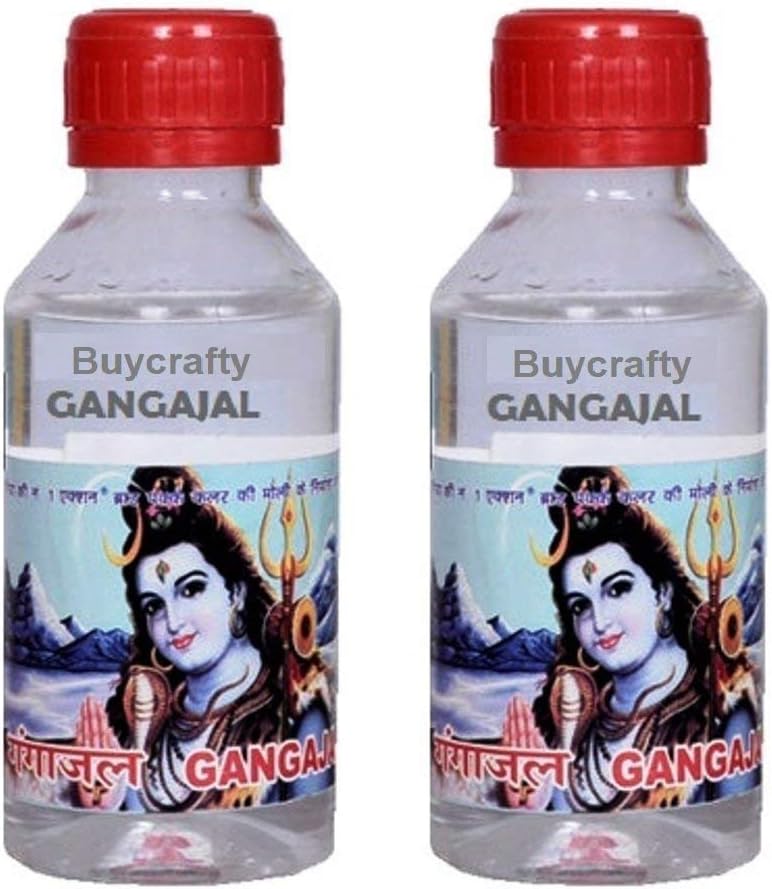 Gangal Jal Pooja Jal Ganga Jal from Haridwar India Gangajal Har ki Pauri Pack of 2 100ml Each