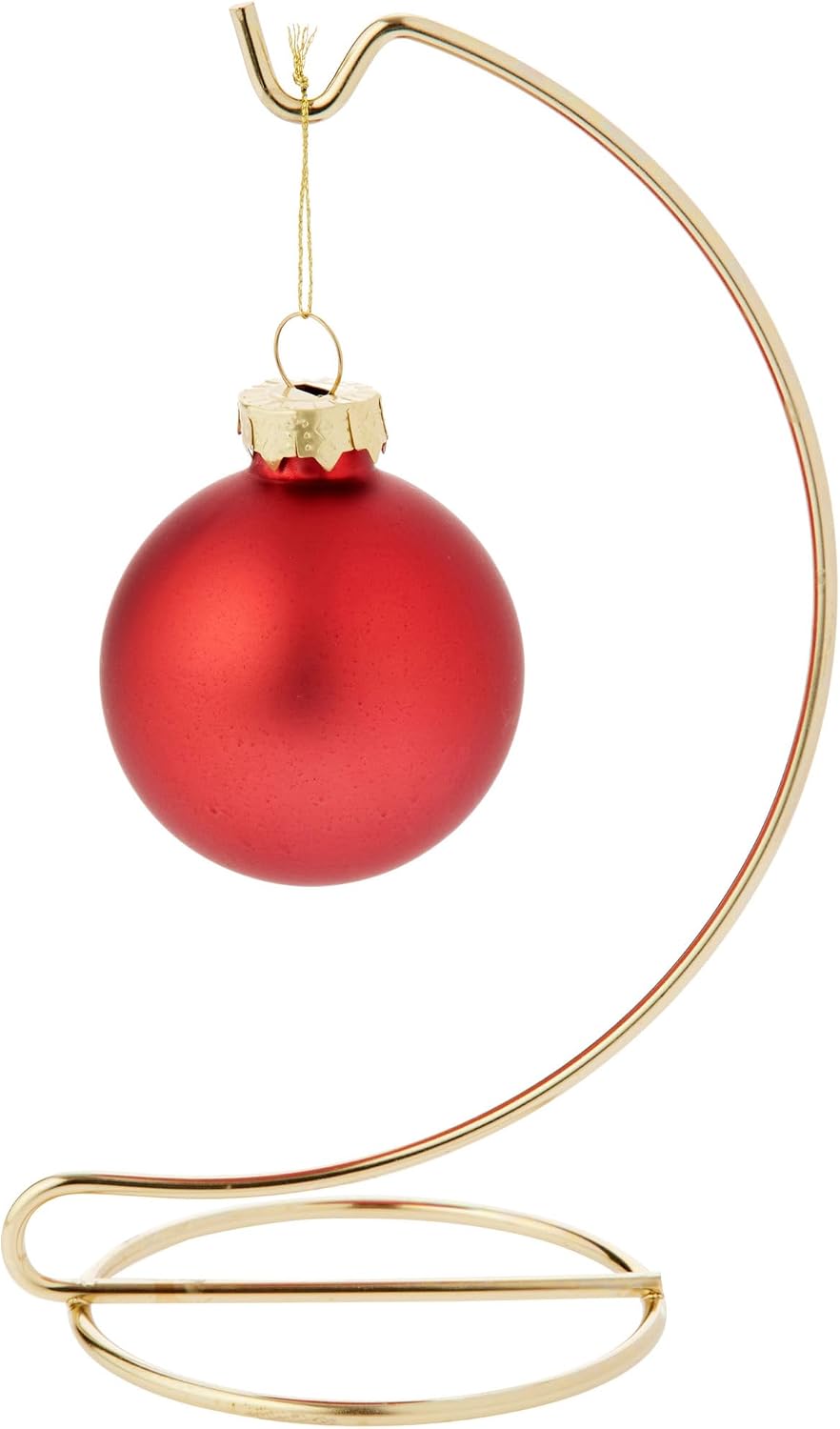 Plymor Simple Gold Ornament Stand, 6" H x 2.625" W x 2.625" D (2 Pack)