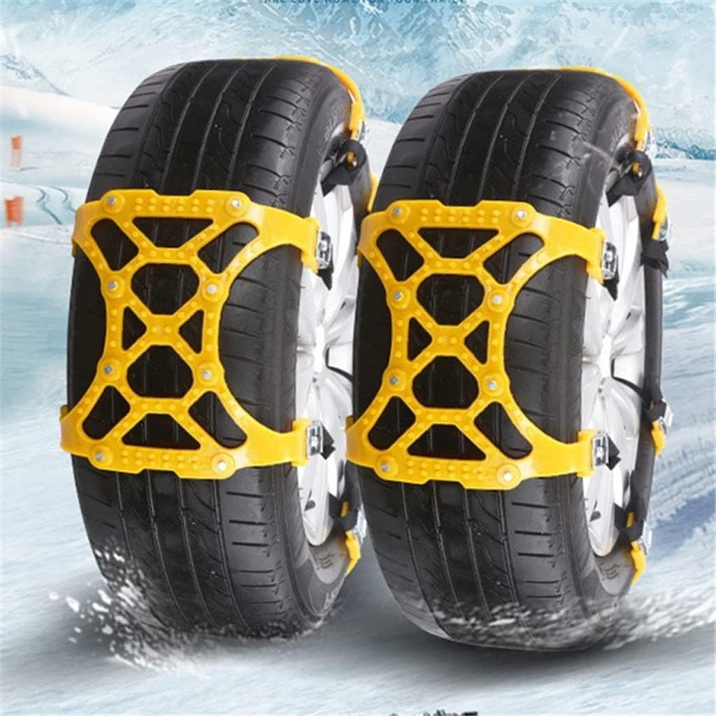 6pcs Car Snow Chain Off Road Snow Car Chains Tyre Winter Roadway Safety ATV Anti-Skid Car Snow Chains Tire Chain for Wheels