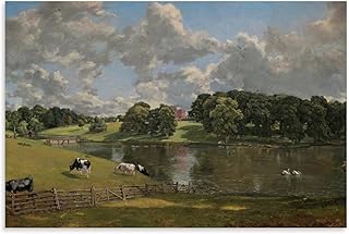 Tabosi John Constable Wivenhoe Park 1816 Posters Decorative Painting Modern Picture Canvas Wall Art Bedroom Office Living Room Bedroom Wall Decors 08x12inch(20x30cm) Unframe-style