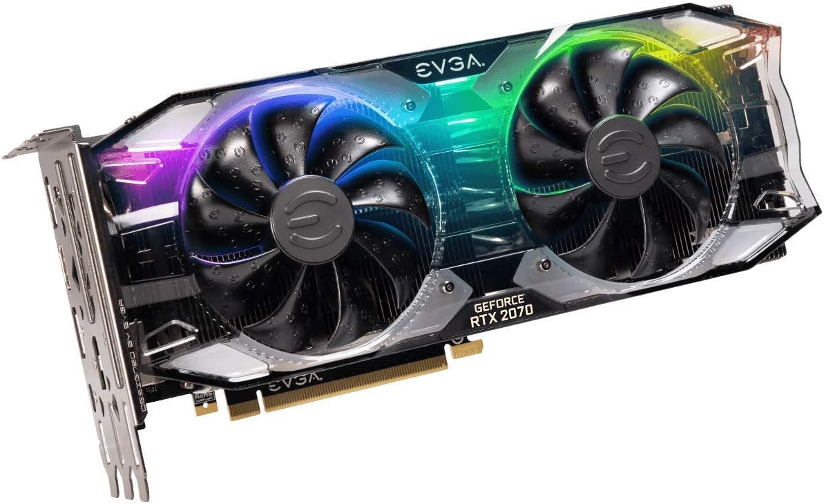 EVGA GeForce RTX 2070 XC ULTRA GAMING, 8GB GDDR6, Dual HDB Fans & RGB LED Graphics Card 08G-P4-2173-KR (Renewed)