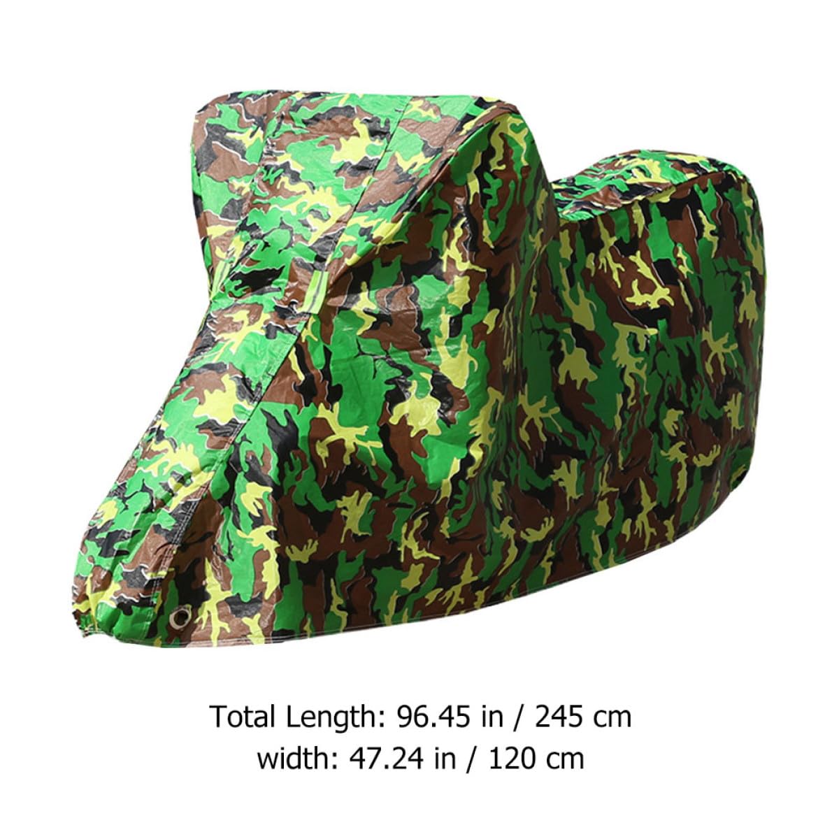 NUOBESTY Copertura per Motociclette e Biciclette Oxford Resistente Protezione Solare e Asciugatura Rapida per Riparo Esterno Xl Camouflage