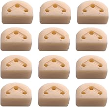 12pcs Guitar String Ties BridgeBeads for Acoustic Classical Guitar & Nylon String Guitar (Beige Color)