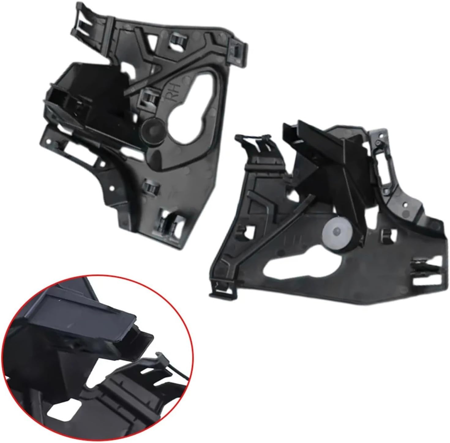 Volvo XC60 2018 2019 2020 車用 左右フロントバンパーブラケット リテーナー ビームマウント サポート アク