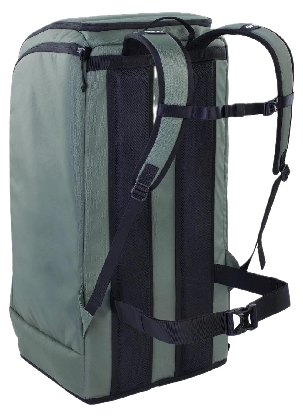 EVOC GEAR BACKPACK 90 Plecak podróżny, plecak turystyczny (solidny plecak z przegrodą na buty, plecak trekkingowy z przegrodami organizacyjnymi, pojemność: 90 l), kolor ciemnooliwkowy