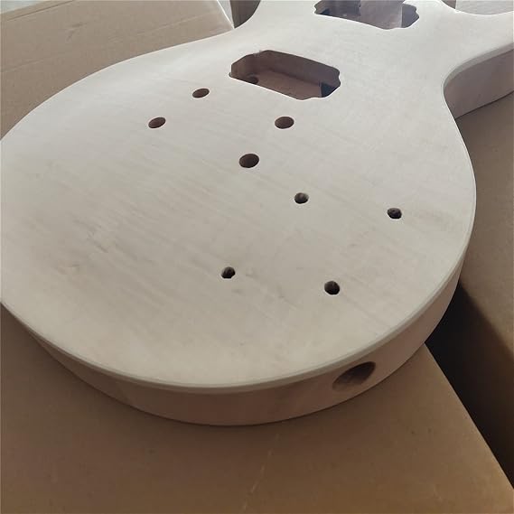 professional Electric Guitar Kits Unfinished Electric Guitar Neck And Black Mahogany Body Rosewood Neck Guitar Kit DIY All Parts Electric Guitar Kits