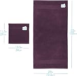 Hearth & Harbor Serviettes de bain pour salle de bains - 100% Anneau Spun coton Luxury serviettes de bain - Ultra Doucement & Ensemble de serviettes de bain très absorbantes 10 - Bourgogne Rouge