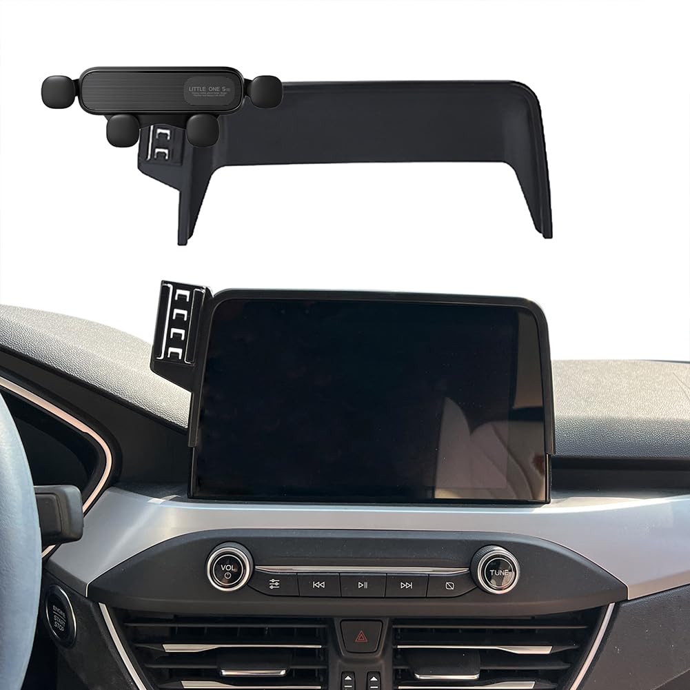 Supporto per telefono da auto adatto per Ford Fiesta Mk7 Mk8 2017 ~ 2022 (8 pollici), accessori per navigazione schermo staffa supporto telefono clip (tipo A nero)