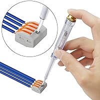 Vista 4 de Kit de surtido de 30 conectores eléctricos de alambre de palanca con tuercas, 28-12 AWG, combinación compacta de múltiples conductores de 2/3/5