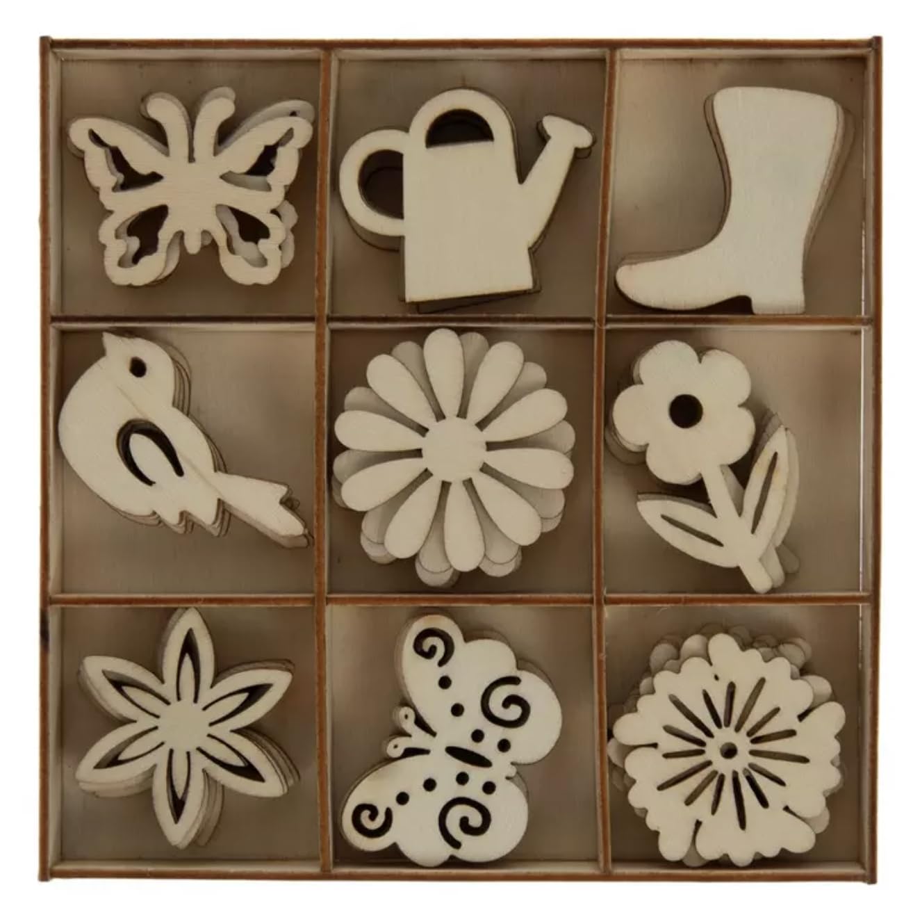 Abeilles en bois pour scrapbooking et mini décorations de papillons en bois à peindre