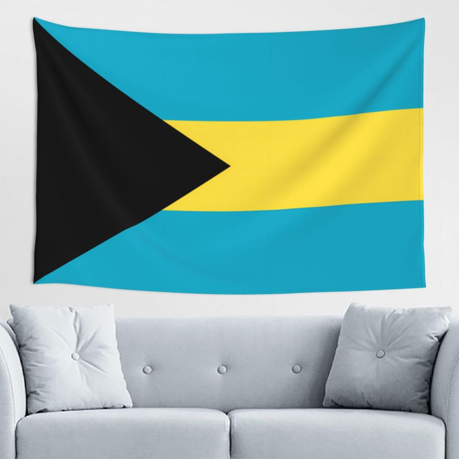 ZZYYDS Flag of the Bahamas Wall Decor Tapestry 60x40in, Wall Hanging, Home Decor, Dorm Decor, Porch Tapestry, etc.