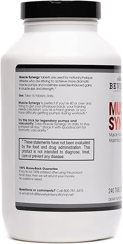 Miniatura 2 de Beverly International Muscle Synergy 240 TABS (15 porciones) Ingredientes dosificados clínicamente - HMB, L-Arginina, L-citrulina, monohidrato de