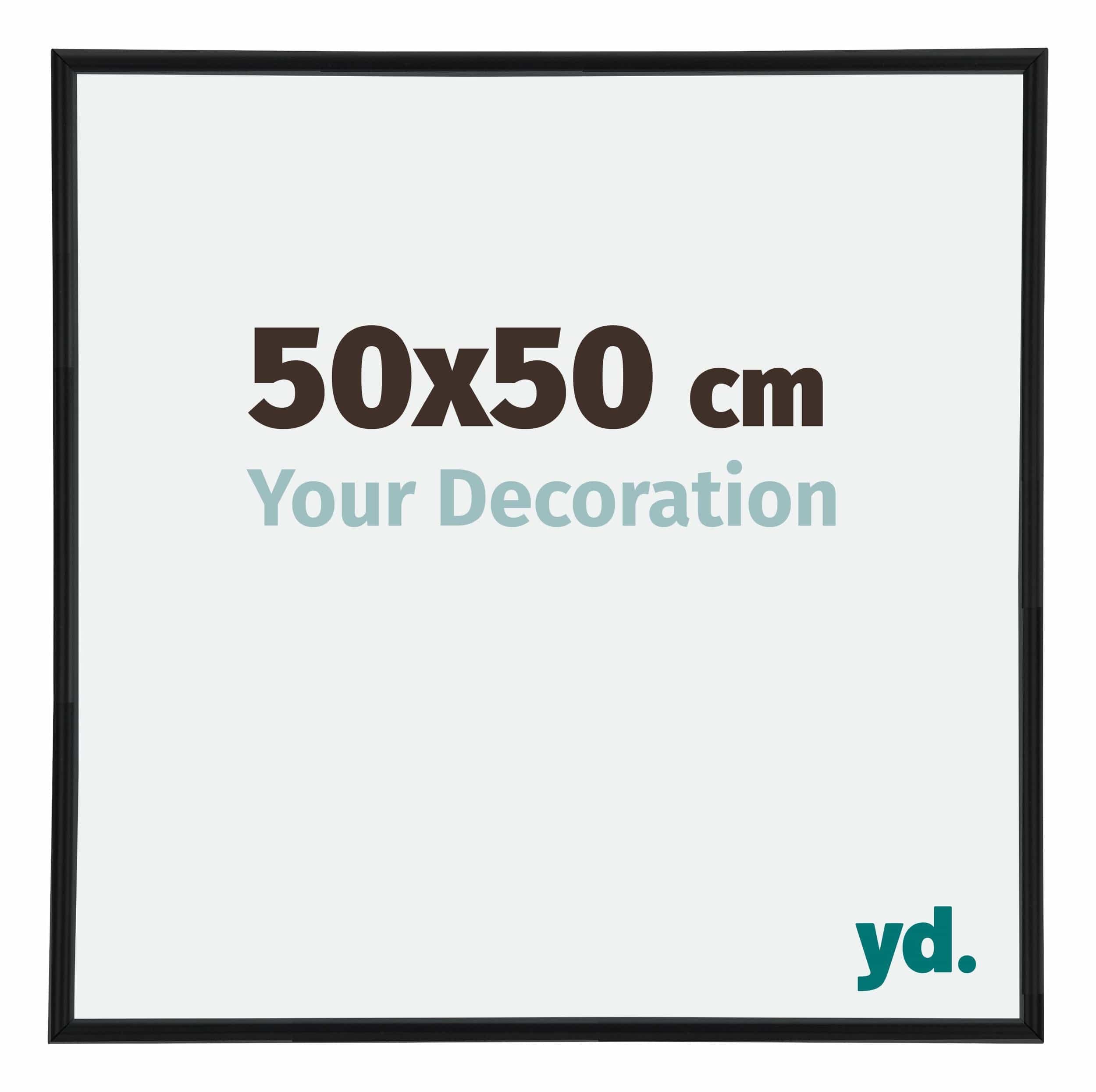 Your Decoration - Puzzle frame 50x50 - Black Matte - Puzzle frame 500-1000 Pieces - Plastic Photoframe - Annecy