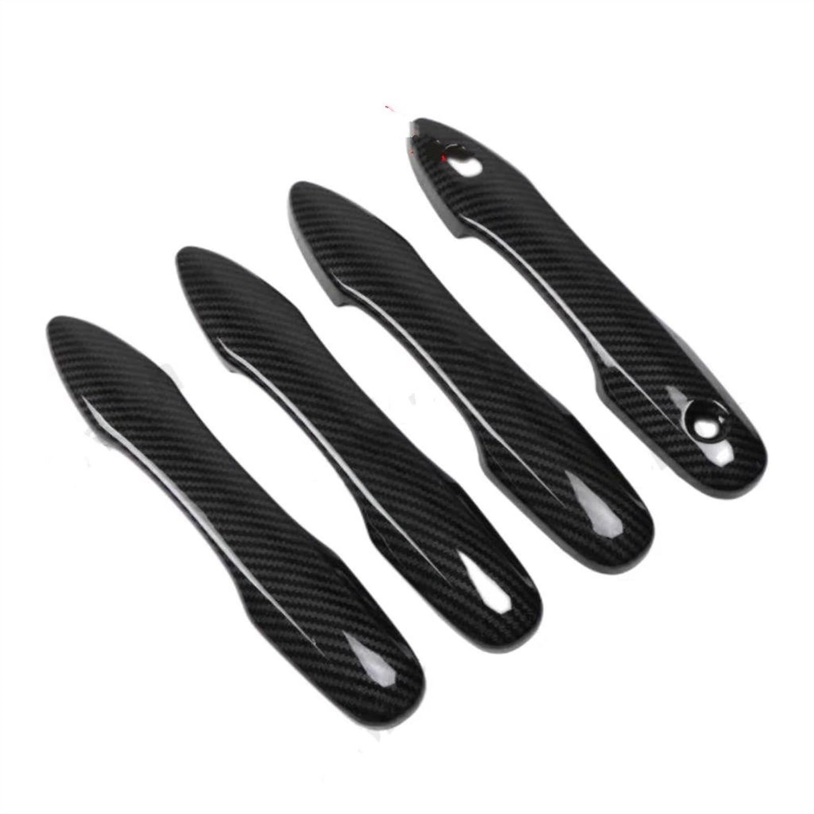 CSSPDM Carbon Fiber Chrome Car Door Handle Bowl Cover for Toyota for Corolla for Altis E210 19-23 Sticker(Carbon 1)
