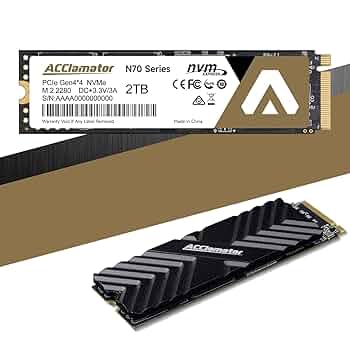 Amazon | Acclamator NVMe 2TB Gen4*4 M.2 PS5 SSD対応 1GB DDR4
