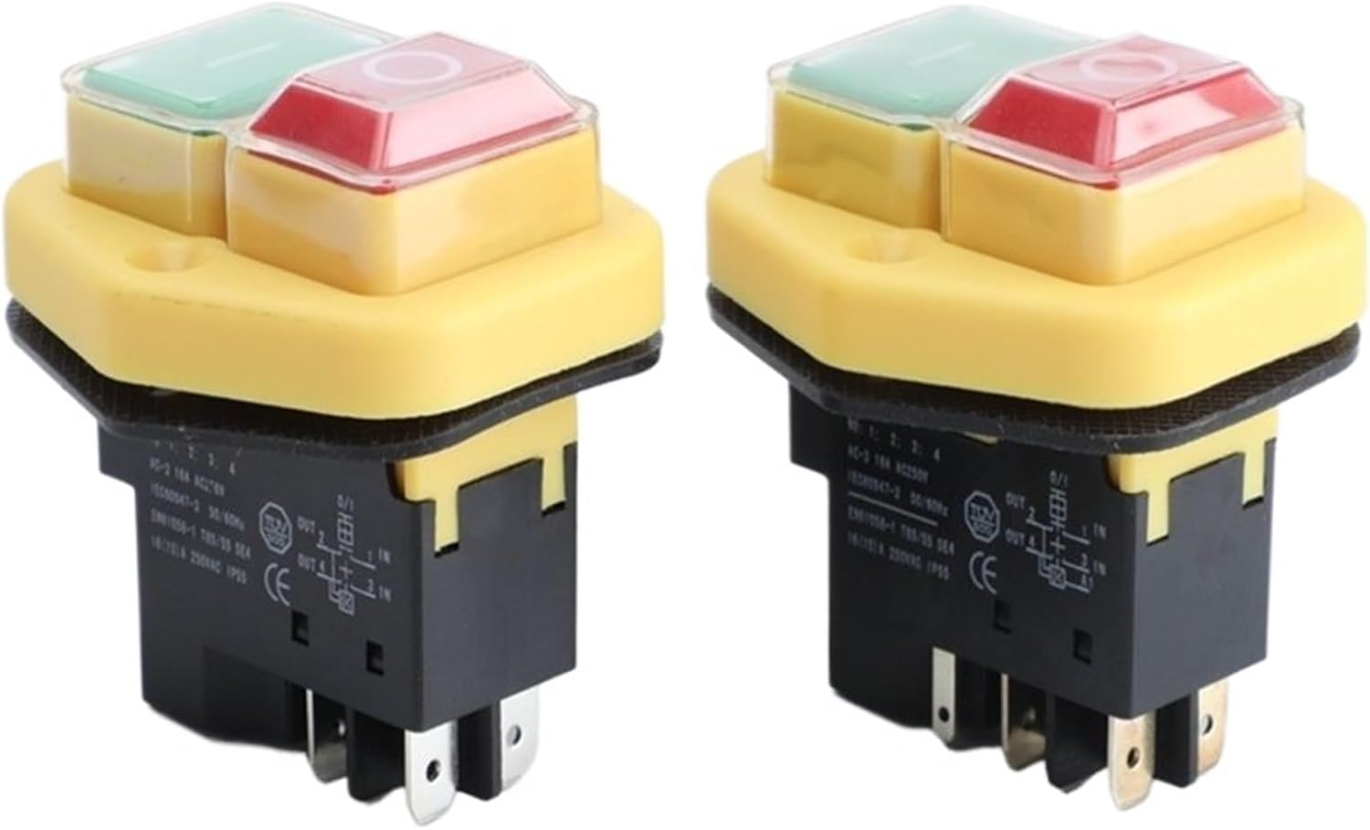 1PC Electromagnetic Switch Start Switch Power Tool Switch 16A250V4Pins/5Pins Can Replace KJD17B(5 Pins)
