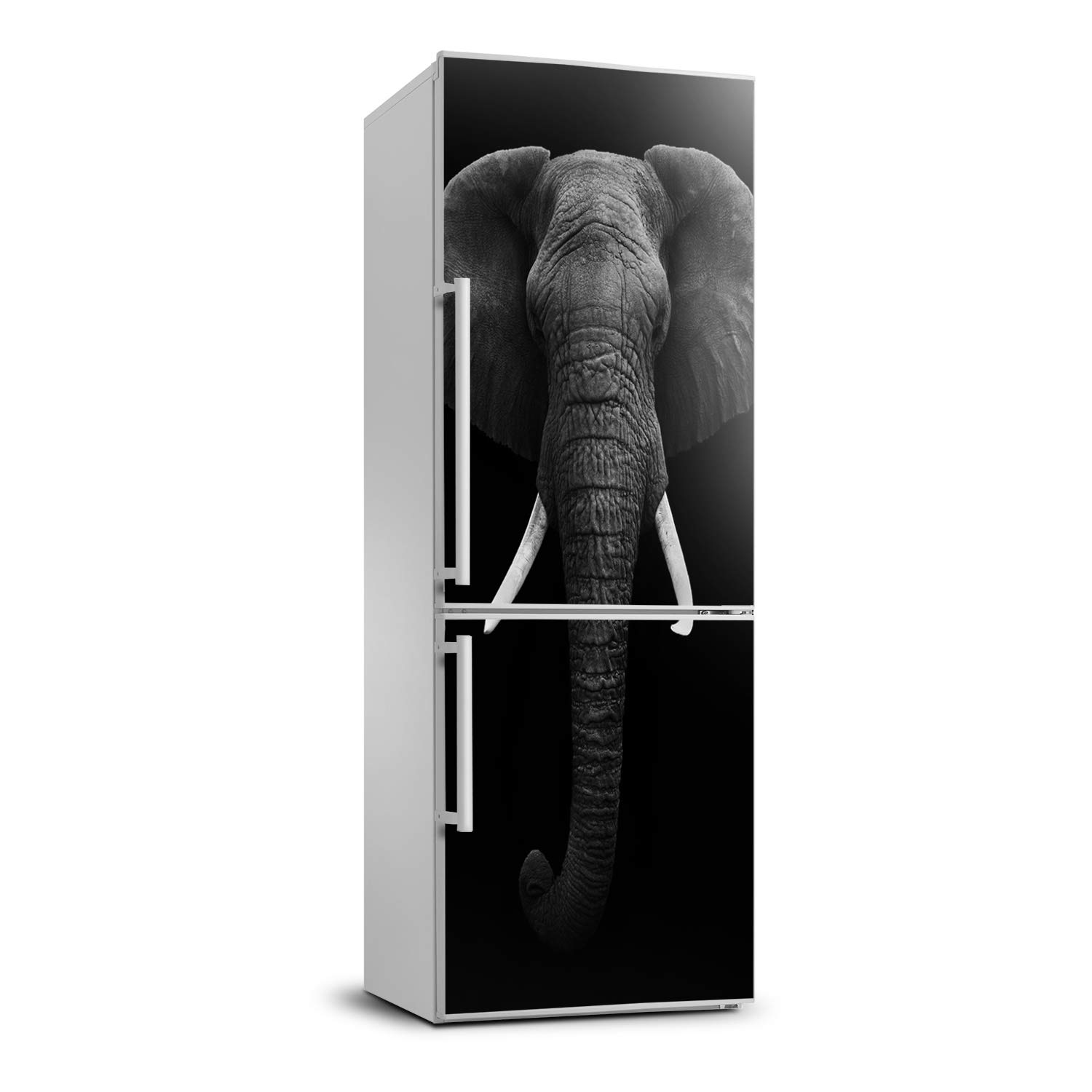 Pegatinas pared decoración sala de estar y nevera elefante africano Tulup vinilo 70x190 cm