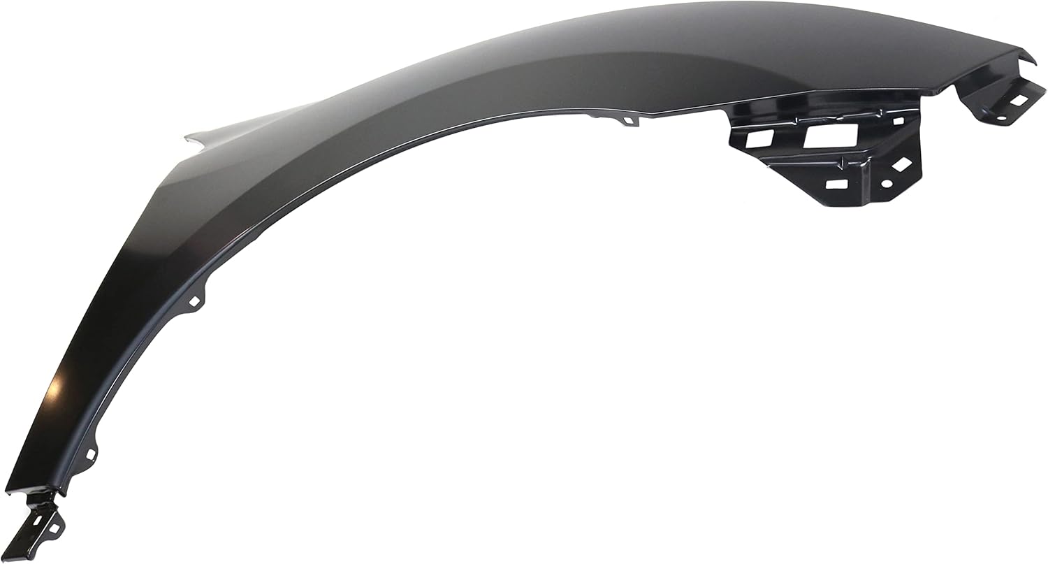 Evan Fischer Fender Front Passenger Side Primed Steel Compatible With 2016 2017 2018 Honda Civic - For 2-Door Coupe | 4-Door Sedan