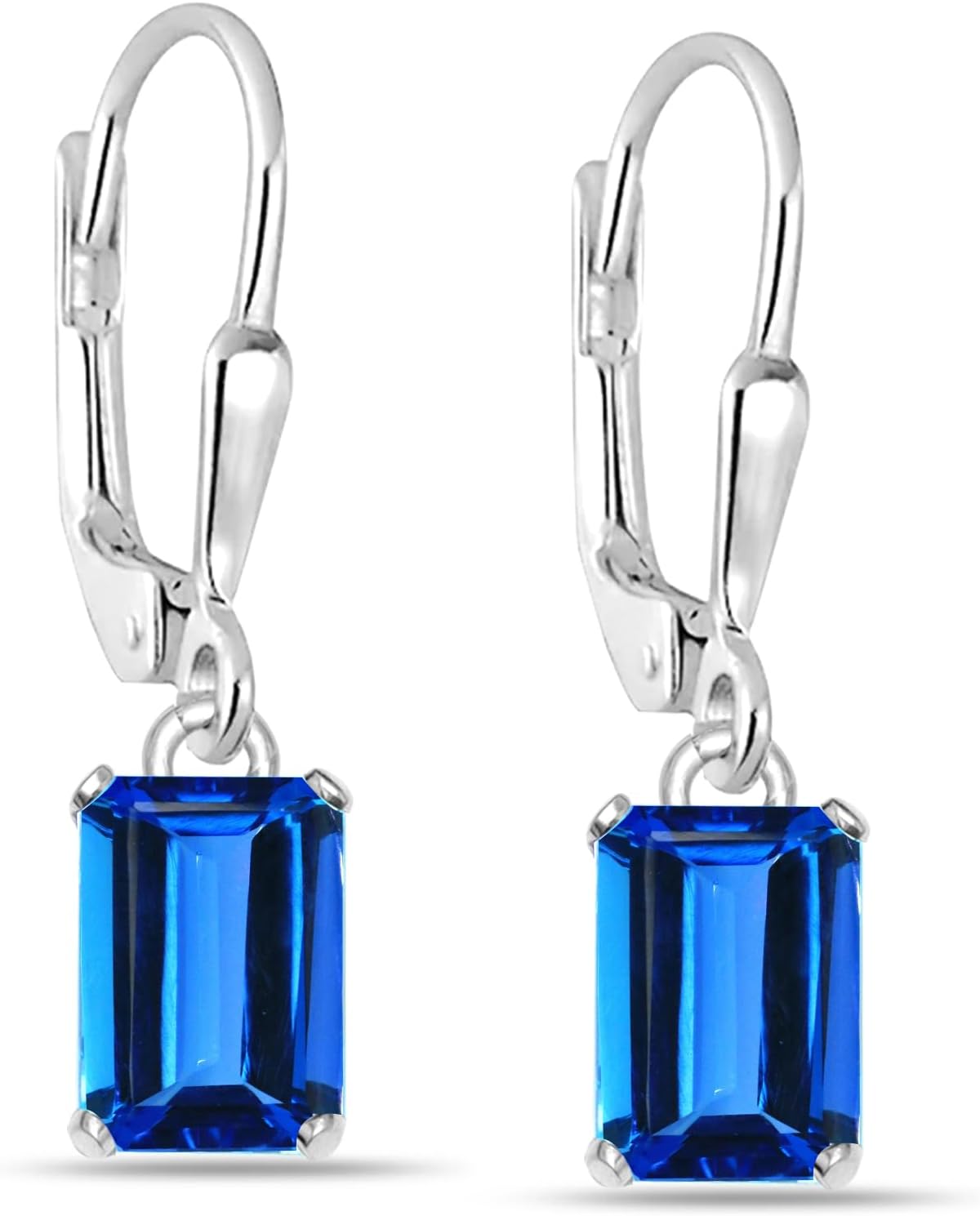 LeCalla 925 Sterling Silver Leverback Drop Earrings Lightweight Bohemia Teardrop Drop Dangle Earring for Women