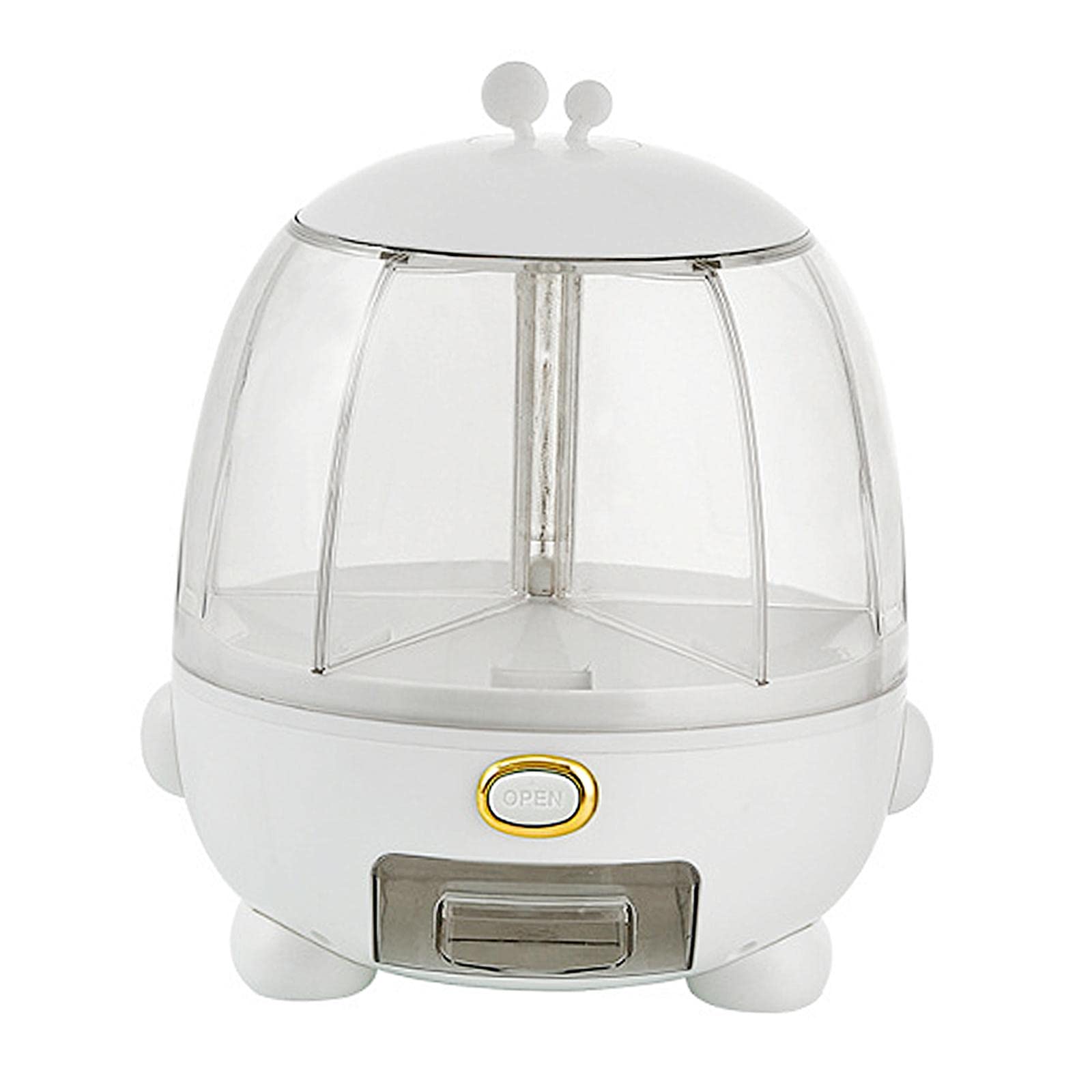 5 in 1 Cereal Dispenser Rice Bucket 10kg Capacity with Lid for Countertop White-image-21