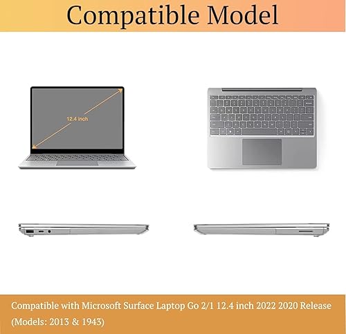 Miniatura 2 de CISSOOK Funda para laptop Microsoft Surface Go 21 de 12.4" modelo 19432013 (versión 2022-2020), funda para portátil Surface Go 2 Go 1 de 12.4