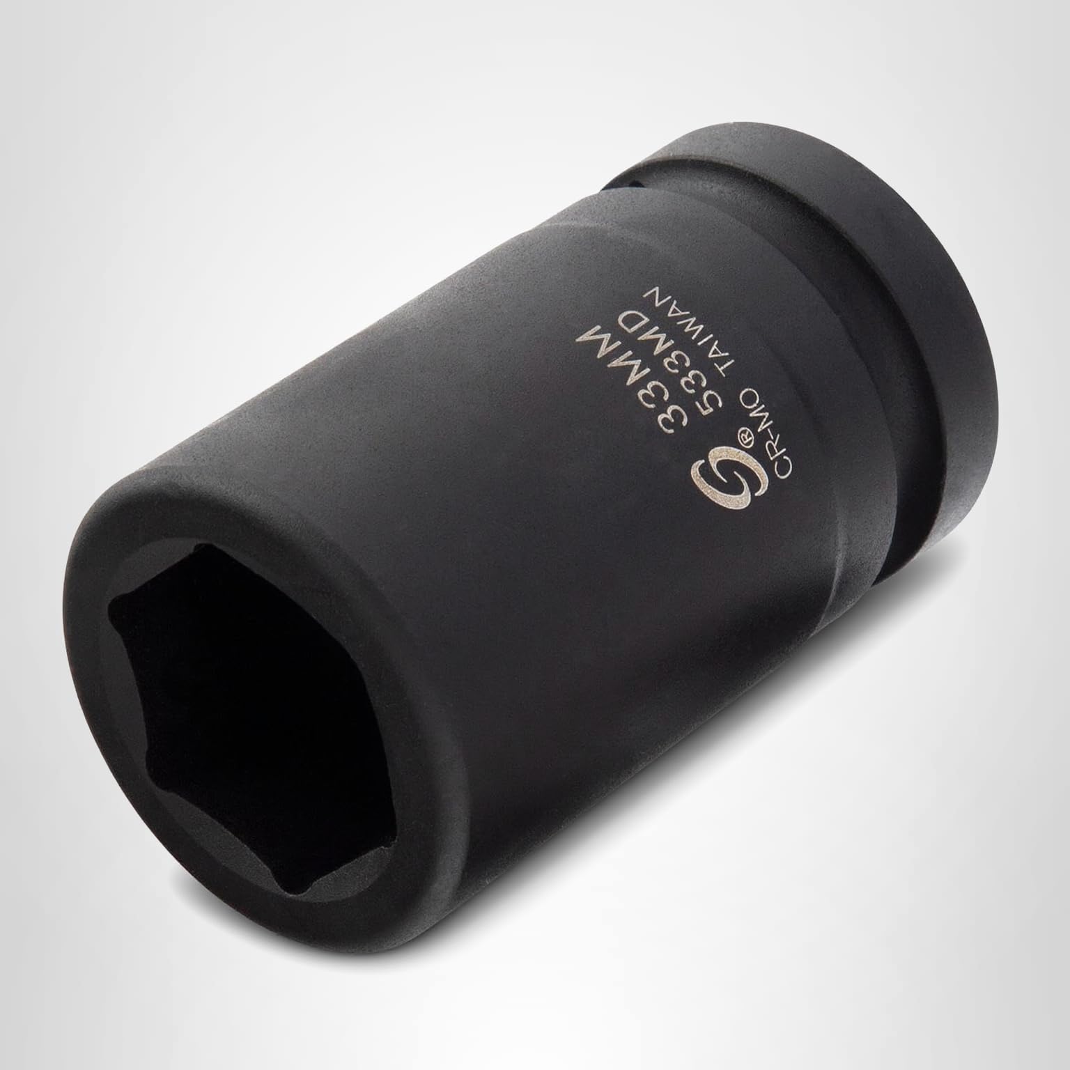 SUNEX TOOLS 533MD, 1 Inch Drive, 33mm Deep Impact Socket, Cr-Mo