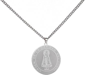 Virgin Mary Necklace Miraculous Medal Patron Saint Pendant Our Lady of Guadalupe Virgen de Guadalupe Mother Mary Amulet Catholic Jewelry Religious Gift Men