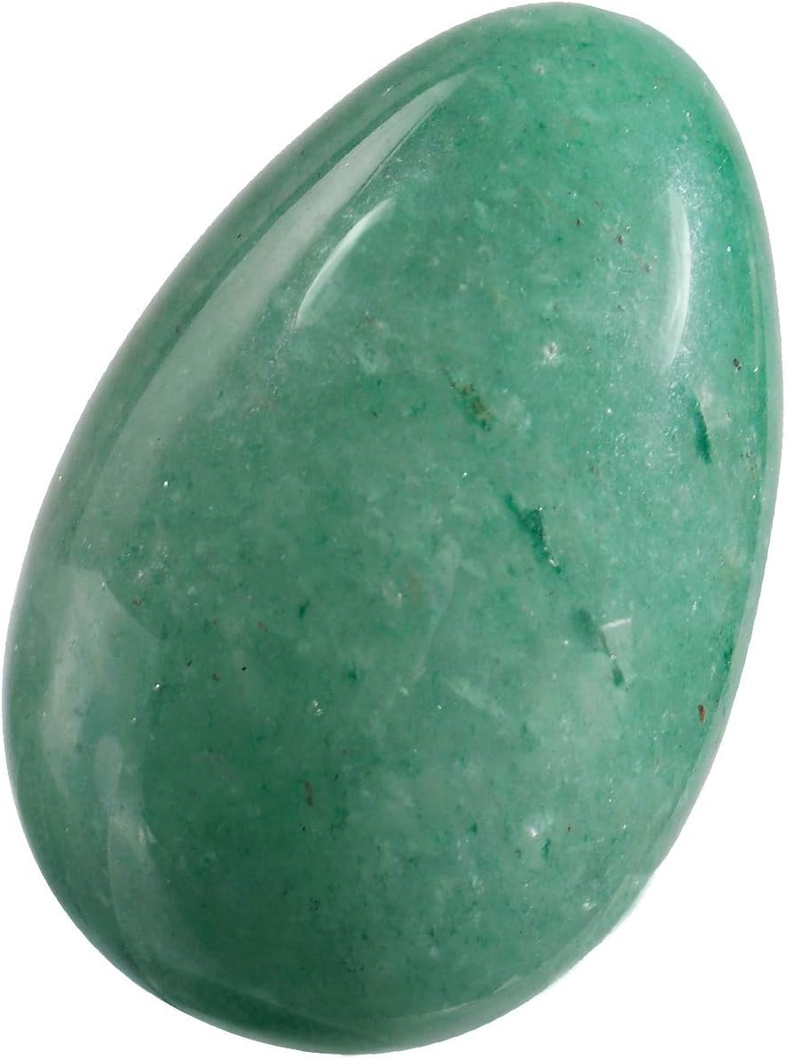 Nupuyai 5pcs Green Aventurine Crystal Egg Pocket Stones Set for Anxiety Healing Polished Carved Worry Stones for Chakra Reiki Meditation - Image 4