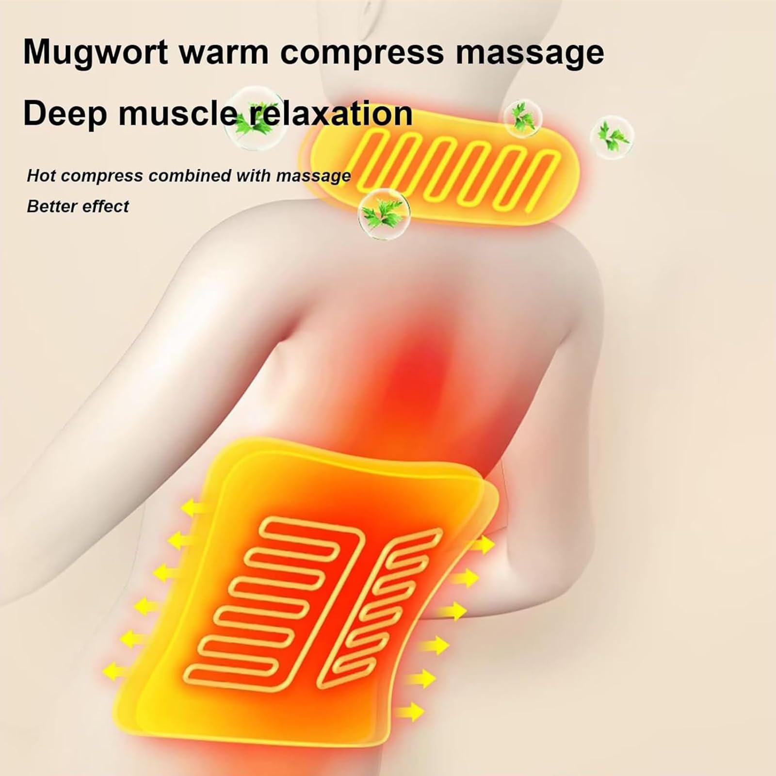 Esterilla De Masaje De Cuerpo Completo, Esterilla De Masaje 3D con Calor | Masajeador de cuello y espalda con almohadas ajustables para la relajación muscular de todo el cuerpo