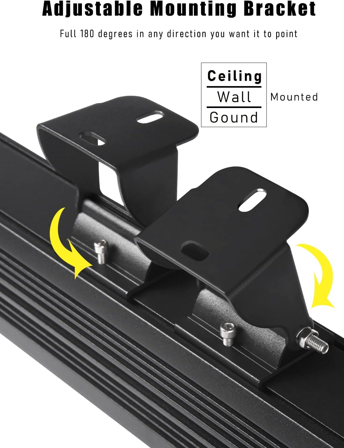 10x60' New Upgraded Wall Washer LED Lights, 72W 5000K Daylight Wall Wash Lighting, Linkable 120V LED Light Bar, IP65 Waterproof, 3.2ft/40 Outdoor/Indoor Stage Lighting Bar