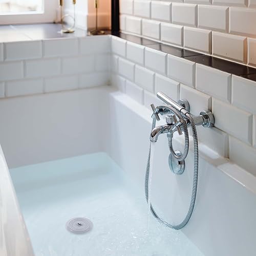 Miniatura 7 de Vaincre Tapón de drenaje de tina, tapón de drenaje de silicona de 5 pulgadas, tapón de drenaje de baño, tapón de drenaje de bañera, cubierta de