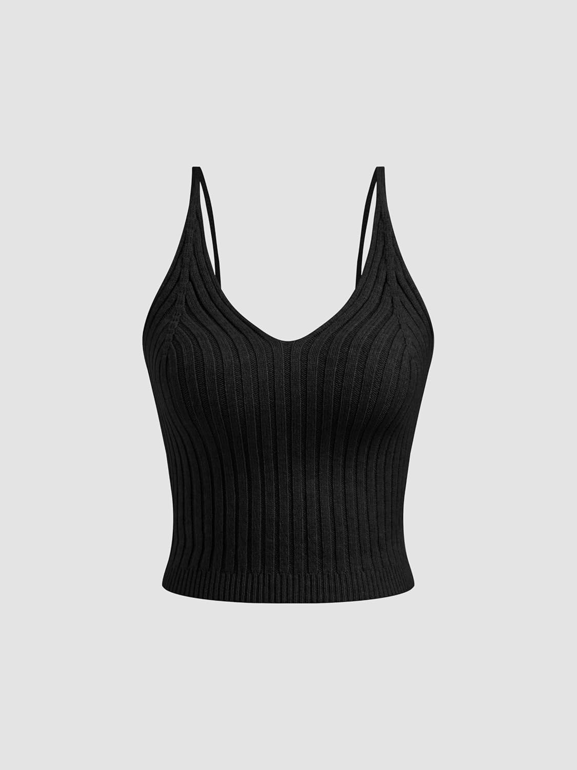 CIDER Strick Damen Crop Top Sweater Set Turtleneck High Neck Wrap Shrug Cami Set Top